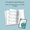 Digital Travel Planner | Printable Travel Planner | Fillable Travel Planner - Image 2