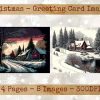 Vintage Holiday Season Card Images #01 - Image 2