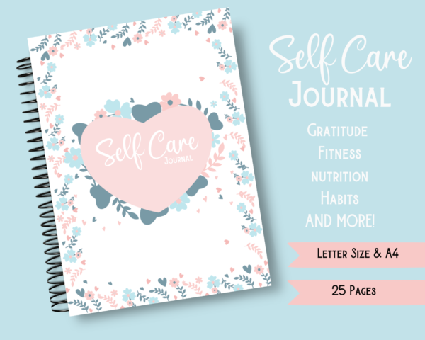 Self Care Planner (Health and Wellbeing) - Gratitude Journal, Fitness Tracker, Habit Tracker and more - Image 5