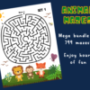 Mazes Activity Sheets For Kids - MEGA BUNDLE of 799 Mazes! (Printable Activities For Kids - Image 3