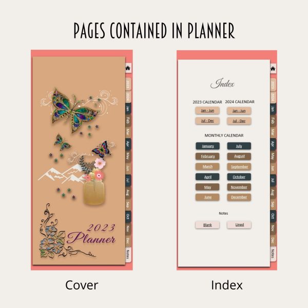 2023 Digital Planner for Smartphones - Butterflies - Image 3