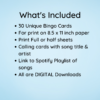Music Bingo for Kids ages 2 - 6, Singo Bingo Game for kids - Image 7