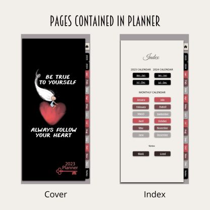 2023 Digital Planner for Smartphones - Be True to Yourself Always Follow Your Heart - Image 3