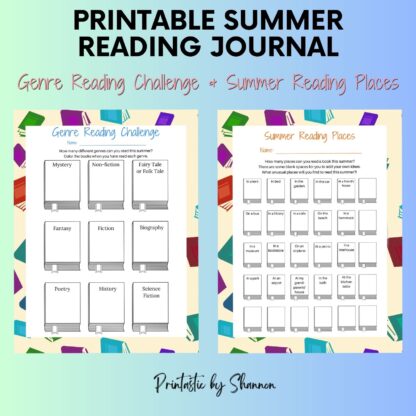 Summer Reading Journal, Plan and Track Reading, All Ages - Image 2