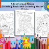 PRINTABLE COLORING Pages | Adventurous Aliens Coloring Pages and Mazes, 30 Coloring, 10 Mazes, US Letter Coloring Book, 45 Pages, Aliens - Image 2