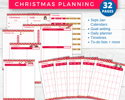 Christmas Planner Printables Bundle | Holiday Planning Ideas - Image 2
