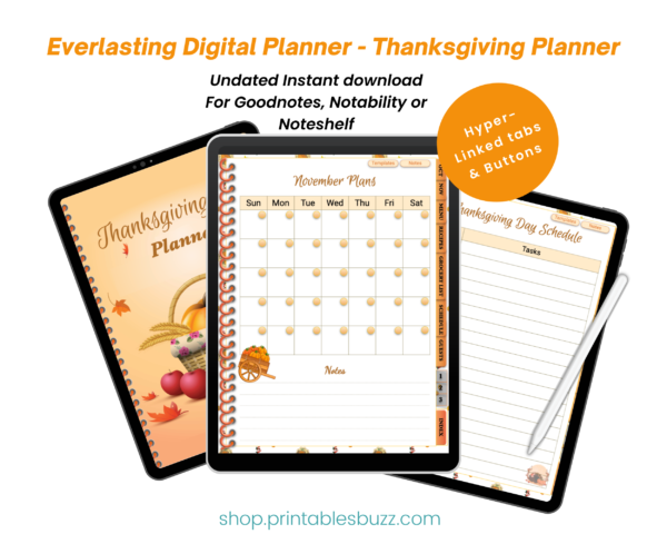 Thanksgiving Schedule PDF