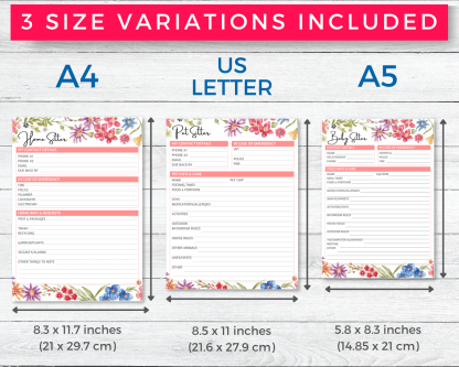 Floral Life Planner & Home Management Printables 2022+2023 - Image 2