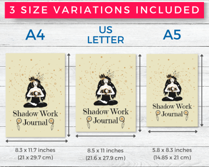 Shadow Work Journal Prompts Pack #1 | Printable Planner Inserts - Image 2