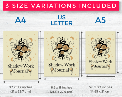 Shadow Work Journal Prompts Pack #3 | Printable Planner Inserts - Image 2