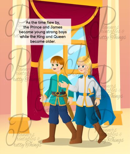Prince and the Dragon personalised children's story book for boys PDF Goodnotes home printable - Image 2