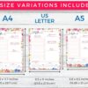 Floral Hourly + Daily Planner Printable For Productivity - Image 2