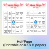 Music Bingo with songs from 2000-2021, Singo Bingo Cards, Bingo Game - Image 3