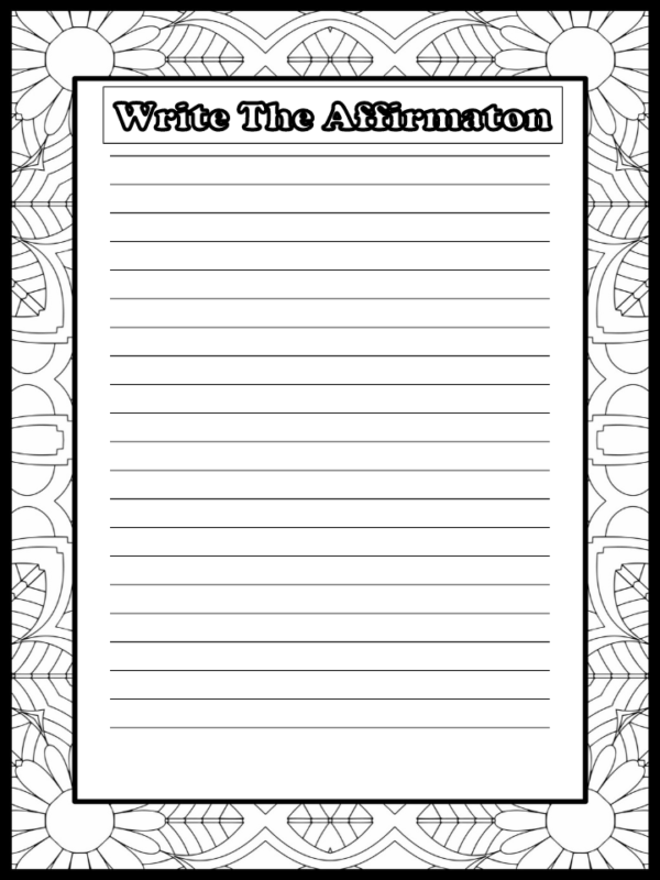 Summer Affirmation Coloring Journal Positive Quotes - Image 8