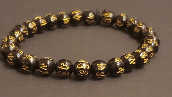 Tibetan Beaded Bracelet Six true words beaded bracelet - Image 2