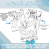 2023 Cute Kitten Coloring Calendar - Sunday AND Monday Start - Image 3