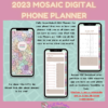 2023 Mosaic Digital Phone Planner