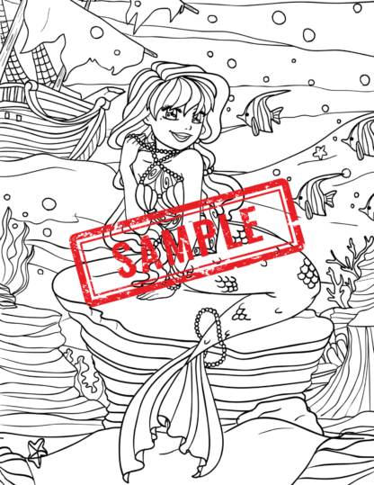 Mystical Mermaids: A Colorful Journey Under the Sea. PRINTABLES! - Image 4