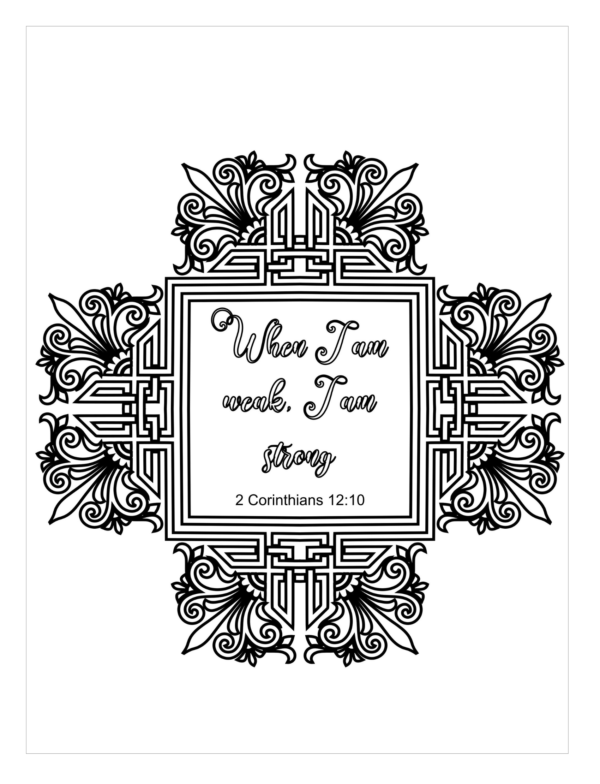 Printable Bible Verse Christian Coloring Pages - Image 6