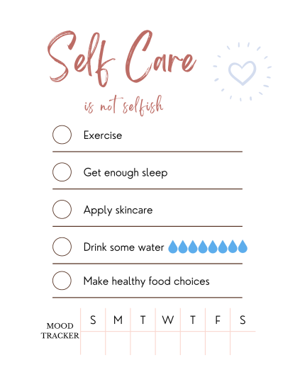 Student Planner, Assignment & Project Trackers, Course Overview, Schedules, Undated, Self Care, PRINTABLE - Image 9