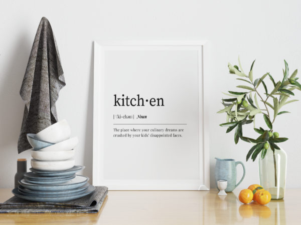 Funny Definition of Kitchen PRINTABLE Wall Art, Digital Print, Kids Crush Culinary Dreams - Image 6