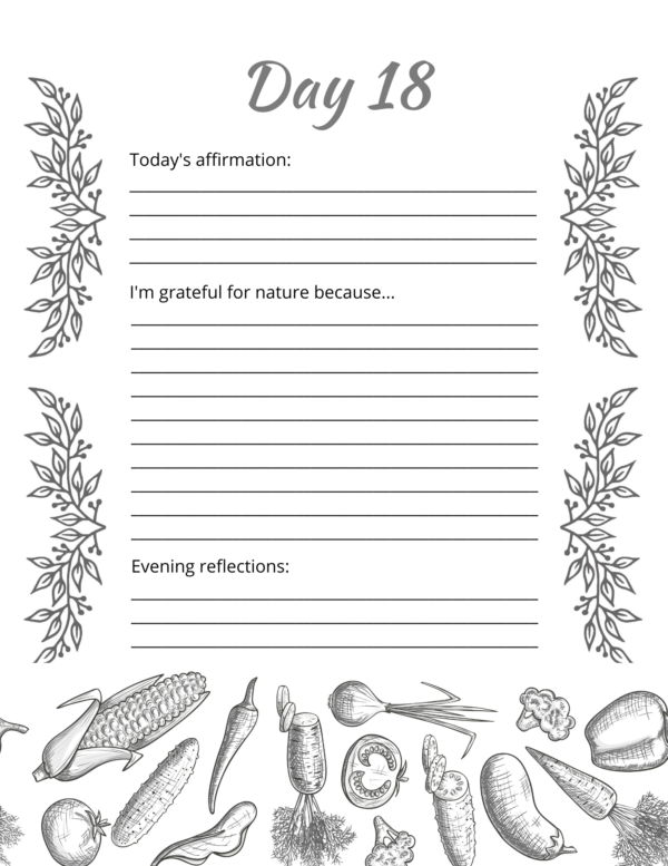 Harvest Coloring Gratitude Journal - Image 4