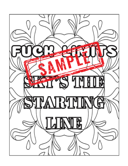 Colorful Crap: Mandalas for When Life's a B*tch/60 !Swear Words Coloring Pages! DIGITAL DOWNLOAD - Image 4