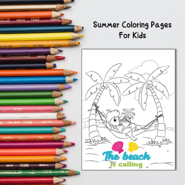 Summer Coloring Pages For Kids 2