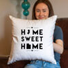 Home Sweet Home Throw Pillow Cover & Insert– Personalizable Item - Image 5