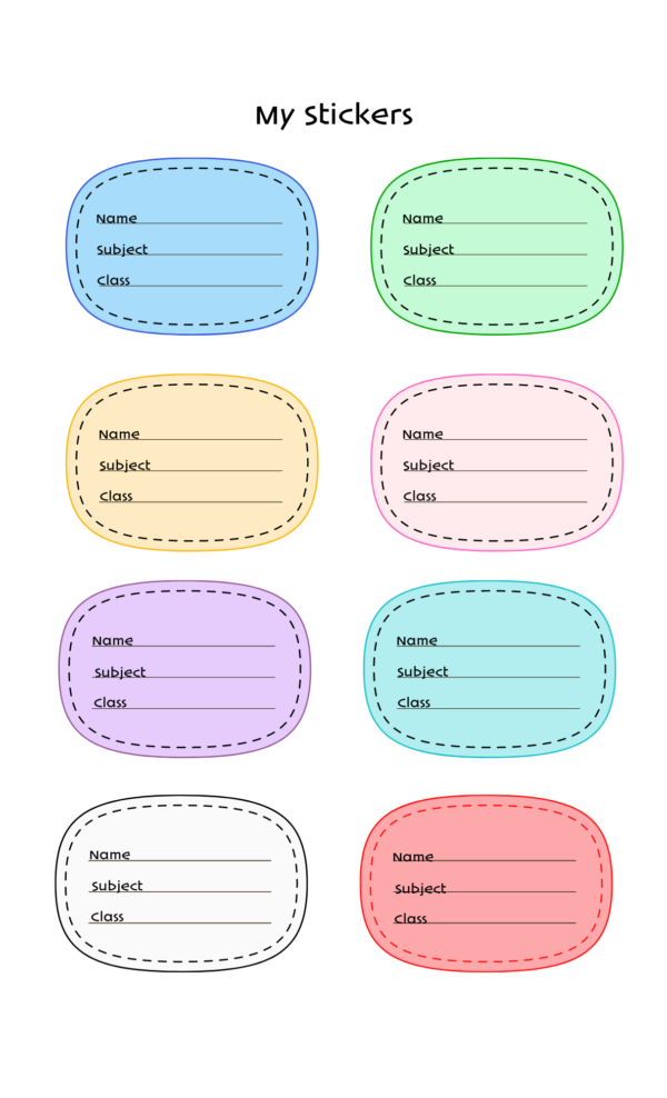 Printable Labels for Personal Belongings - Image 3
