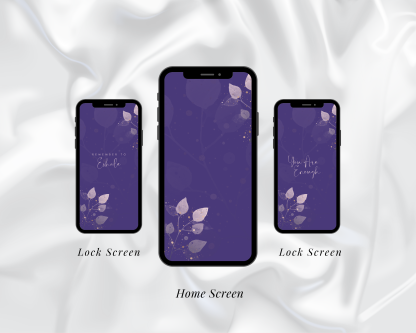 Purple Inspirational Smartphone Wallpaper Download Pack | Purple Phone Wallpaper | Aesthetic Phone Background | iPhone Background - Image 3