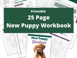 Printable New Puppy Workbook and Tracking Charts | Instant Download | 8.5x11 PDF | Printable Pet Workbook | Puppy Checklist | Puppy Planner