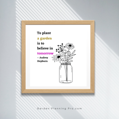 Gardening Quotes Wall Art -Wildflowers collection - Image 7