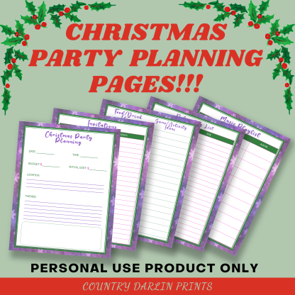 Christmas Planner - Purple Snowflakes - Image 4