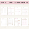 Personal Planner Bundle | Daily Planner | Daily Journal | Habit Tracker | Self Care Planner | Letter | A4 | A5 | PDF | Printable Planner | Digital Planner - Image 3