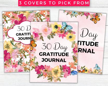 30 Day Daily Gratitude Journal Printable (Pink) - Image 3