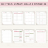 Personal Planner Bundle | Daily Planner | Daily Journal | Habit Tracker | Self Care Planner | US Letter | PDF | Printable Planner | Digital Planner - Image 3