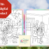 60 Fun and Relaxing Mother and Child Themed Coloring Pages for All Ages and Skill Levels | Digital Download | Gifts for Mother | Dot to Dot - Image 3