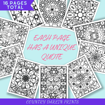 Mother's Quotes Coloring Book Vol. 1 - Image 3