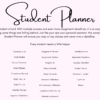Student Planner 2022 - Assignment Tracker, Study Planner, Class Schedule and more - Image 2