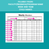 Weekly Attendance Form Sign-In Sign-Out Sheet Event Printable, Afterschool Activity, Instant Download, Digital File - Image 4