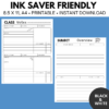 Class Notes Template, Printable Study Session, Subject Overview Pages - Image 3