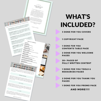 Self-Publishing Blueprint | Customizable PLR eBook | Author Coach Lead Magnet | Done For You Canva Template - Image 3
