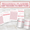 Chic Financial Planner with PLR License- debt trackers and payment plan pages