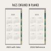2023 Digital Planner for Smartphones - Gold Teal Art Deco Design - Image 4