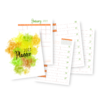Autumnal Green & Orange Vertical Planner 2023 - Image 2