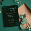 Blue and Black Wedding Invitation Bundle (Canva Editable / Printable)