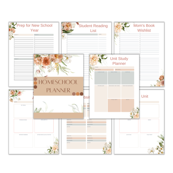 Floral Homeschool Planner - Image 2