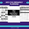 Emergency Planning Worksheets - Image 3
