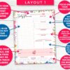 Floral Hourly + Daily Planner Printable For Productivity - Image 3